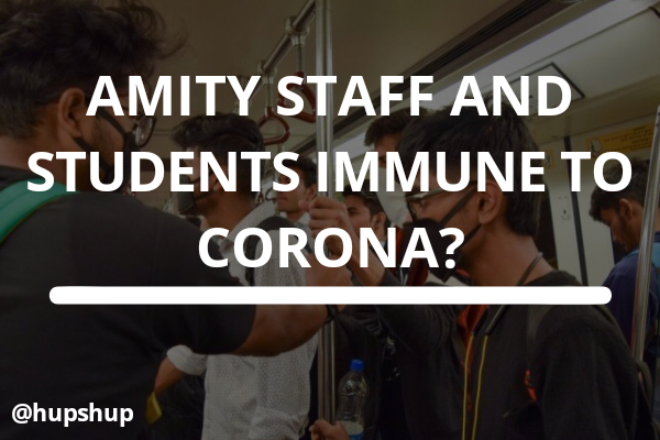 Amity Staff and Students Immune to Covid 19