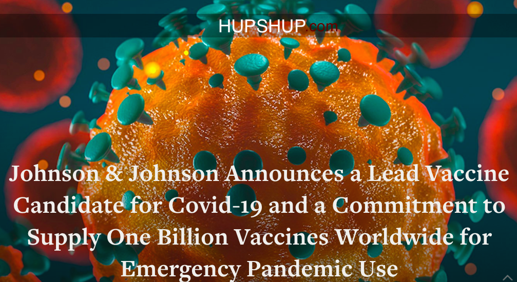 Johnson & Johnson promises coronavirus vaccine by September – Stocks went up by 8%